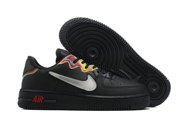 Women's Air Force 1 Low Top Black Shoes 057 Women's Air Force 1 Low Top Black Shoes 057